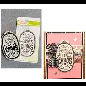 Cute/Funny Family Chaos Stamp NEW